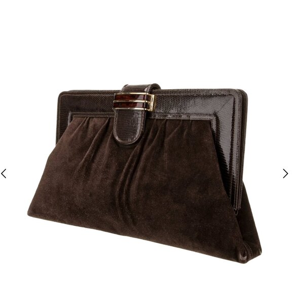 Finesse La Model Suede Clutch - Picture 3 of 5